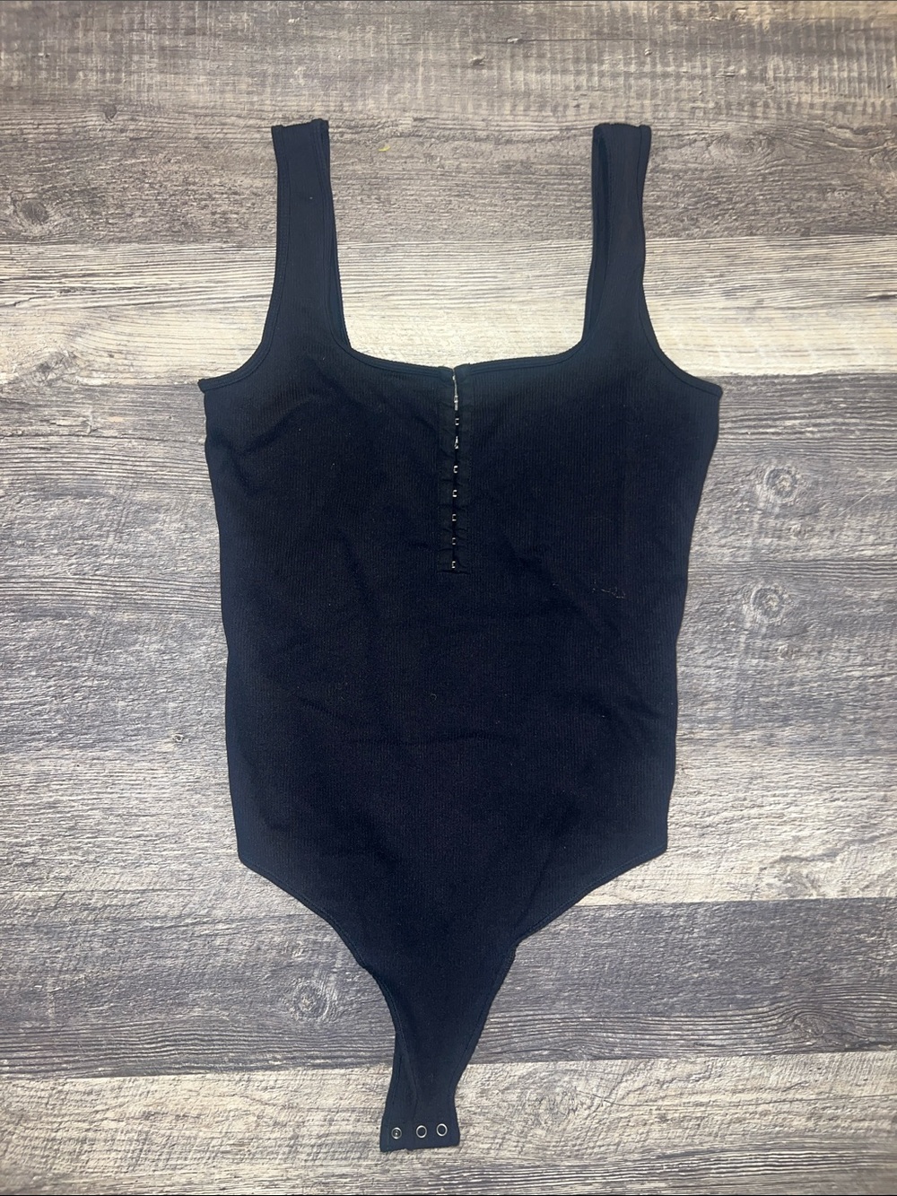 Abercrombie SoftAF Black Hook & Eye Bodysuit Women's Size XL